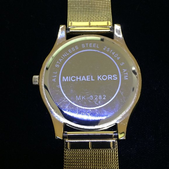 MICHAEL KORS Slim Runway Gold-tone Mesh Band Watch - Picture 3 of 4